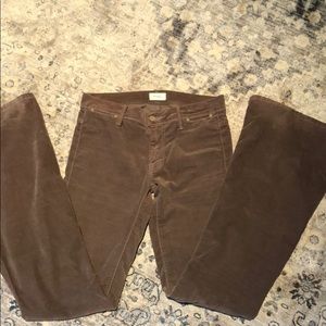 Mother brand velvet jeans